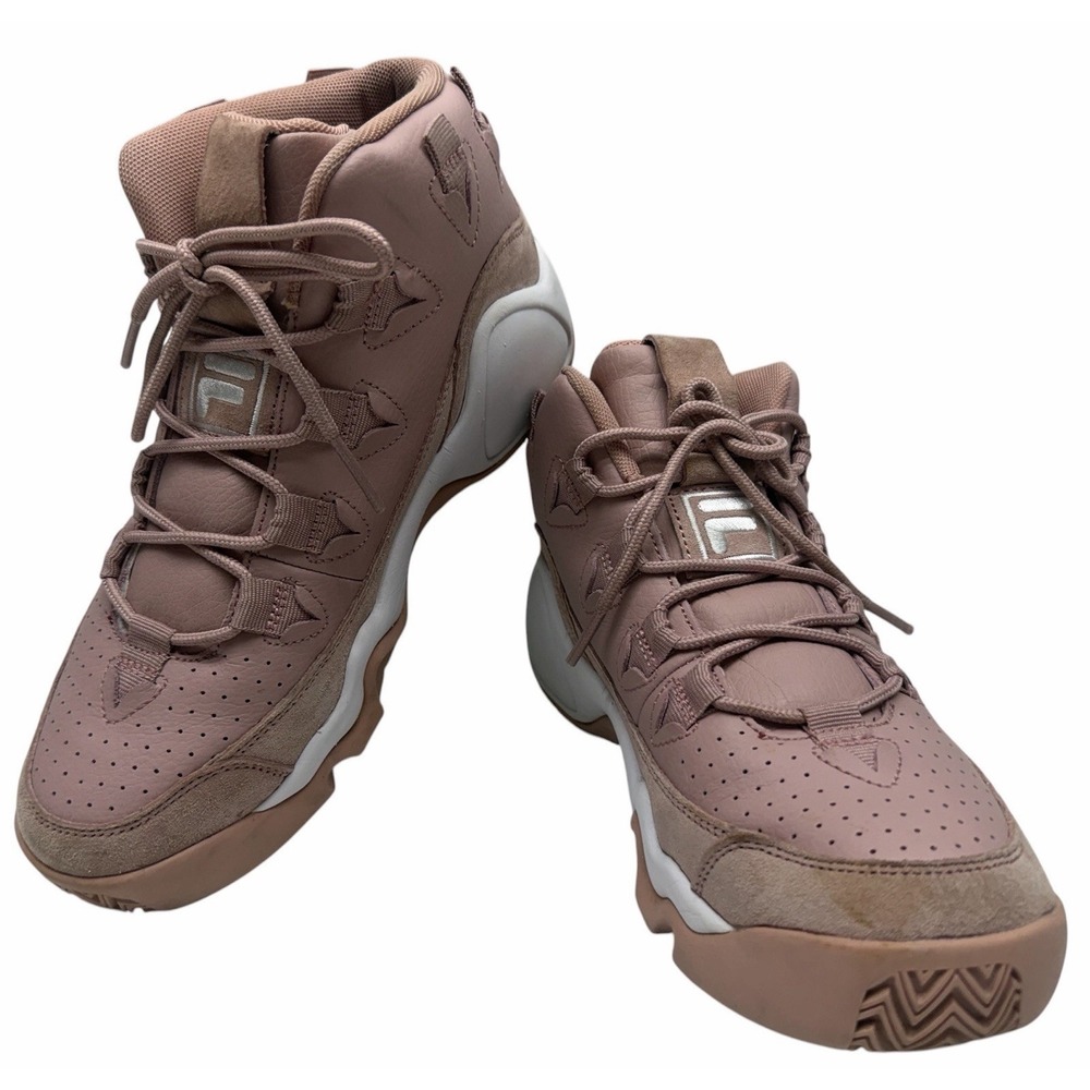 FILA Grant Hill 1 Women's 8.5 Pink Mauve High Top Sneakers Retro Basketball